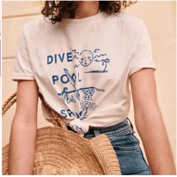 Sézane Graphic T-shirt - S - Picture 2 of 5